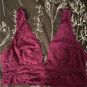 La SENZA Plum Lace Bralette
